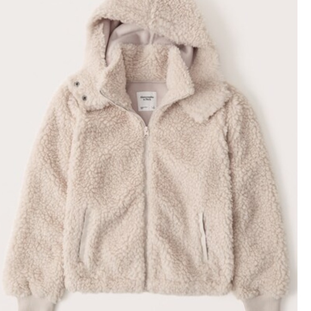ABERCROMBIE & FITCH Zip up Sherpa Jacket